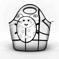 Lancheira para colorir